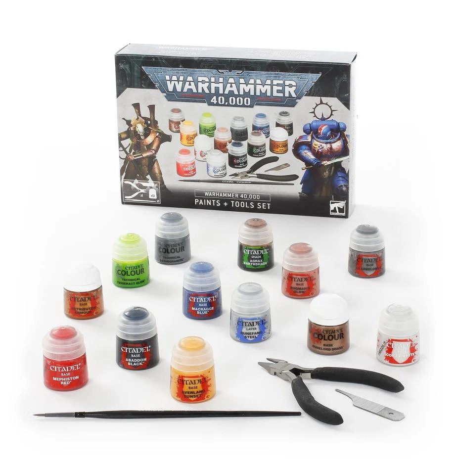 Warhammer 40,000: Paints + Tools Set | Tabernacle Games