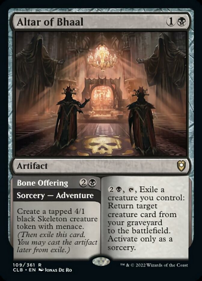Altar of Bhaal // Bone Offering [Commander Legends: Battle for Baldur's Gate] | Tabernacle Games