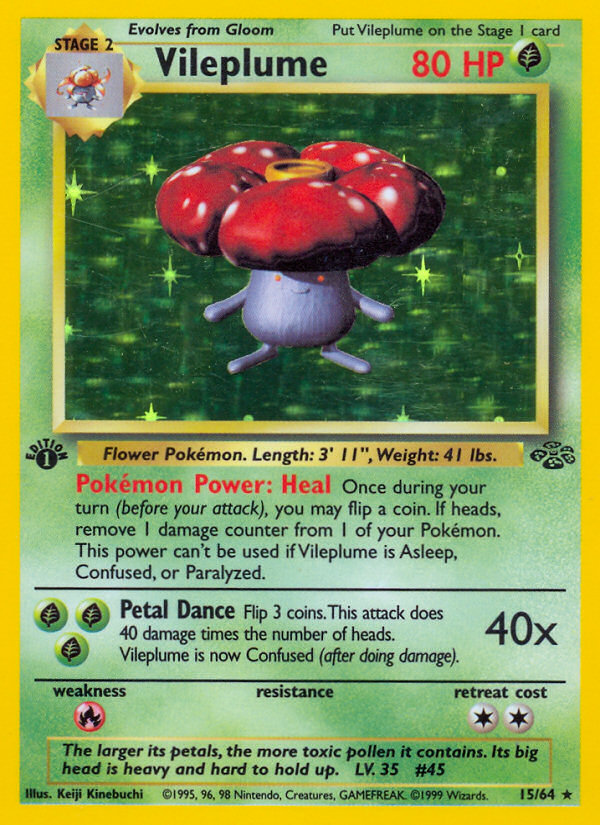 Vileplume (15/64) [Jungle 1st Edition] | Tabernacle Games