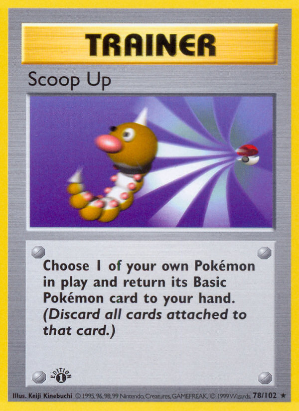 Scoop Up (78/102) (Shadowless) [Base Set 1st Edition] | Tabernacle Games