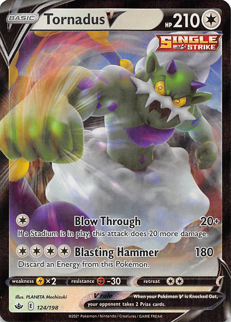 Tornadus V (124/198) [Sword & Shield: Chilling Reign] | Tabernacle Games