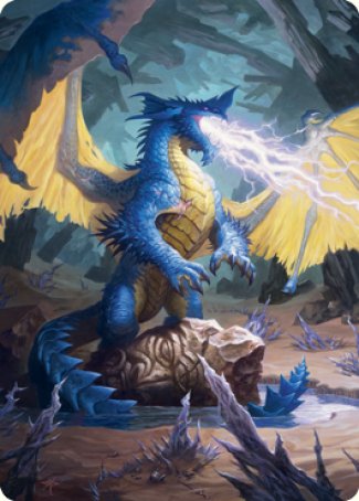 Blue Dragon Art Card [Dungeons & Dragons: Adventures in the Forgotten Realms Art Series] | Tabernacle Games