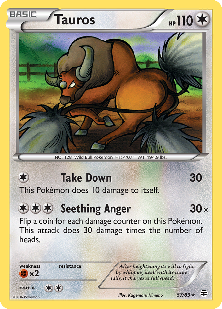 Tauros (57/83) [XY: Generations] | Tabernacle Games