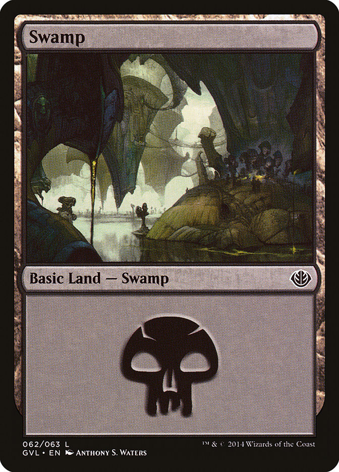 Swamp (62) (Garruk vs. Liliana) [Duel Decks Anthology] | Tabernacle Games