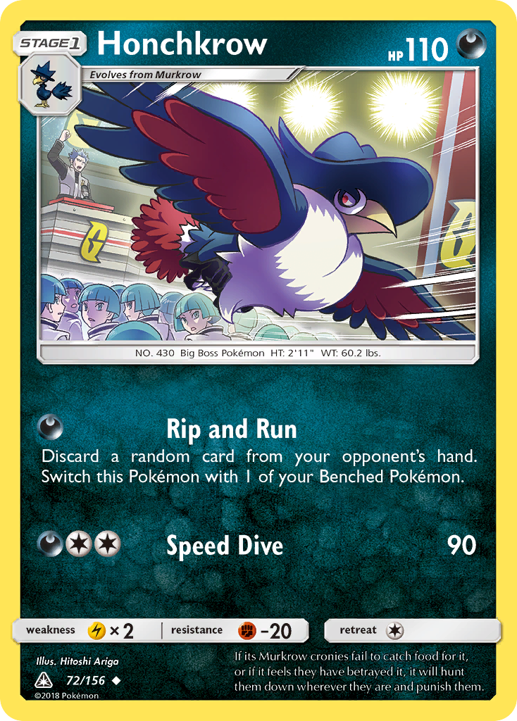 Honchkrow (72/156) [Sun & Moon: Ultra Prism] | Tabernacle Games