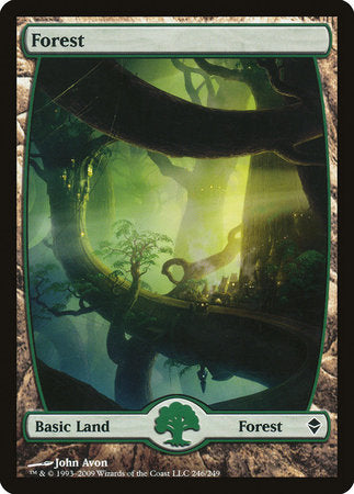 Forest (246) - Full Art [Zendikar] | Tabernacle Games