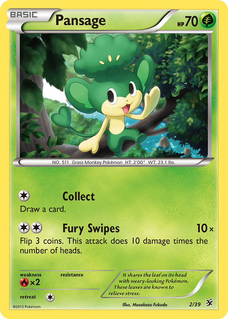 Pansage (2/39) [XY: Kalos Starter Set] | Tabernacle Games