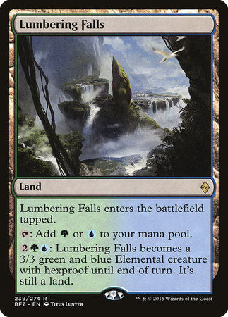 Lumbering Falls [Battle for Zendikar] | Tabernacle Games