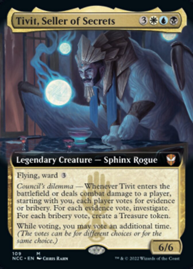 Tivit, Seller of Secrets (Extended Art) [Streets of New Capenna Commander] | Tabernacle Games