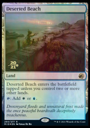 Deserted Beach [Innistrad: Midnight Hunt Prerelease Promos] | Tabernacle Games