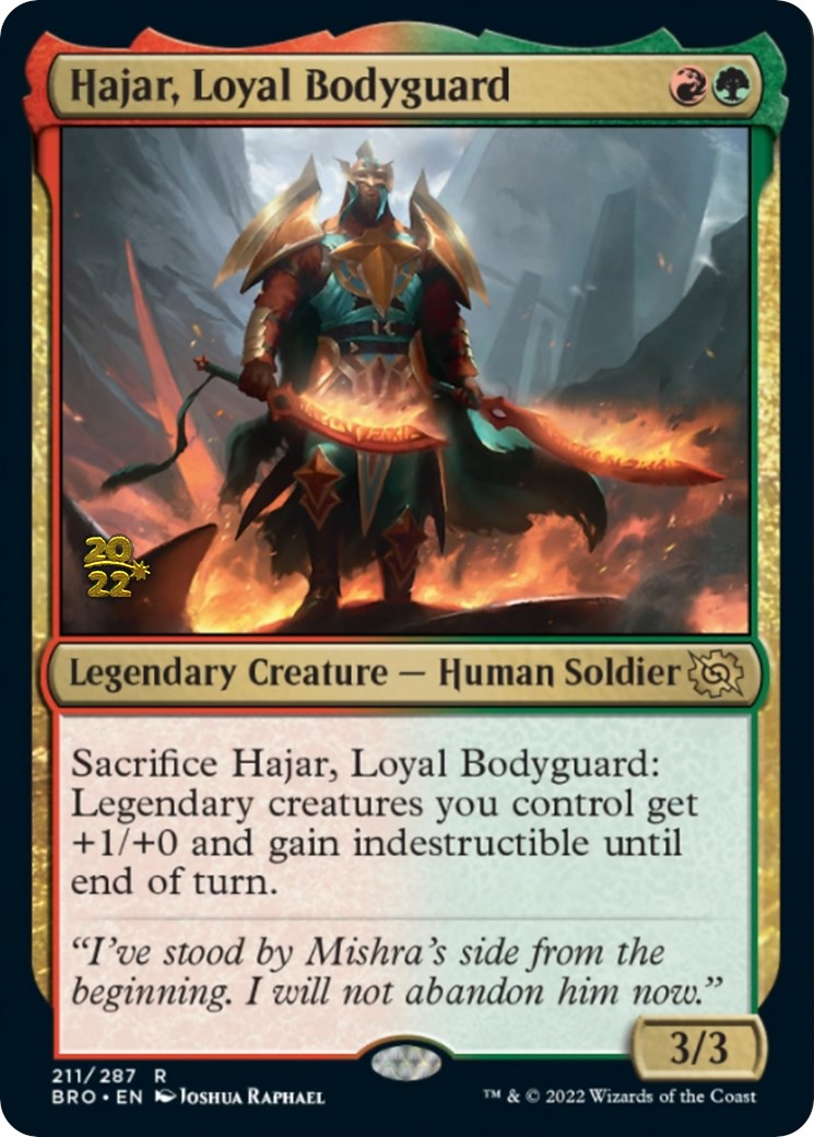 Hajar, Loyal Bodyguard [The Brothers' War: Prerelease Promos] | Tabernacle Games