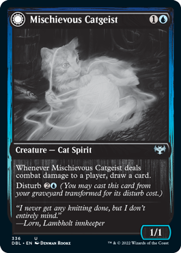 Mischievous Catgeist // Catlike Curiosity [Innistrad: Double Feature] | Tabernacle Games