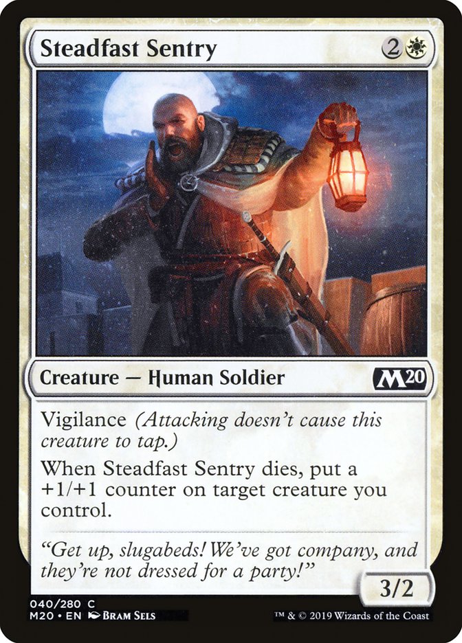 Steadfast Sentry [Core Set 2020] | Tabernacle Games