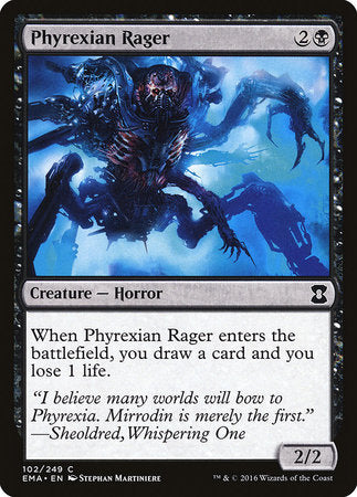 Phyrexian Rager [Eternal Masters] | Tabernacle Games