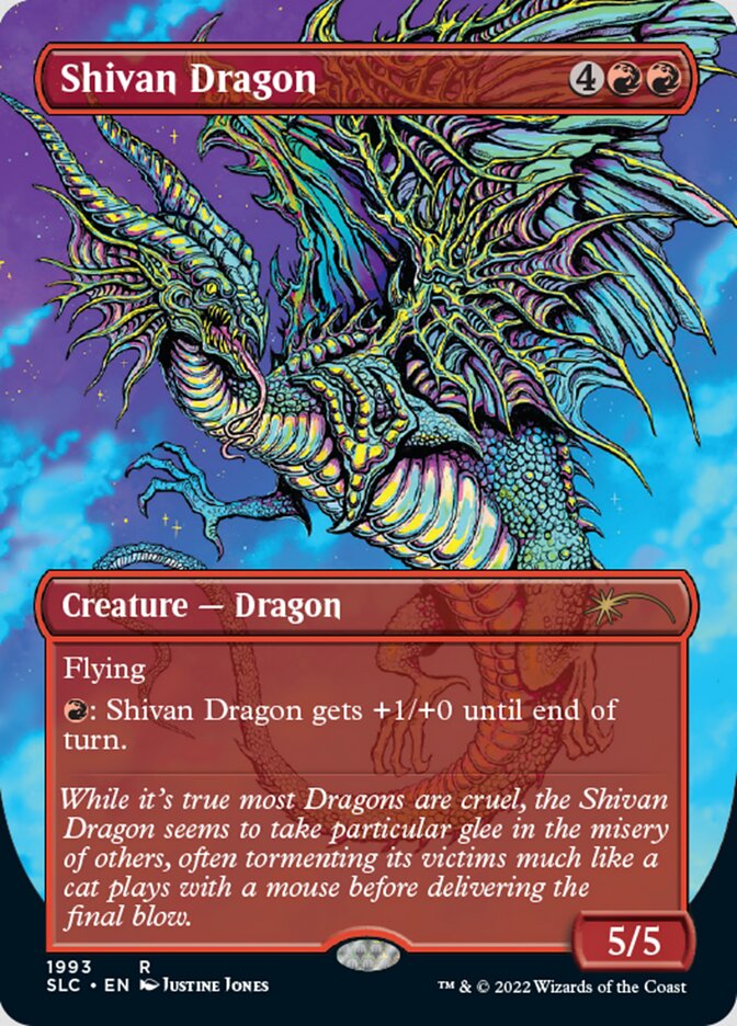 Shivan Dragon (Borderless) [Secret Lair 30th Anniversary Countdown Kit] | Tabernacle Games