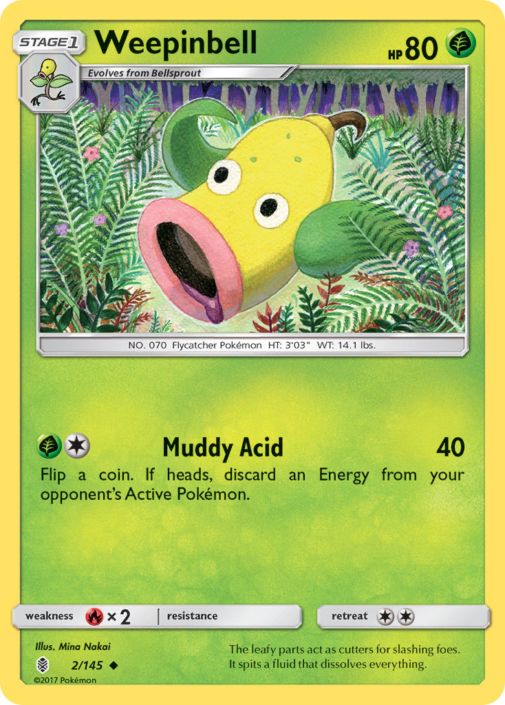 Weepinbell (2/145) [Sun & Moon: Guardians Rising] | Tabernacle Games