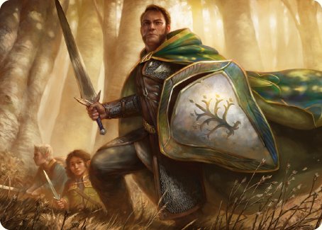 Boromir, Warden of the Tower Art Card [The Lord of the Rings: Tales of Middle-earth Art Series] | Tabernacle Games