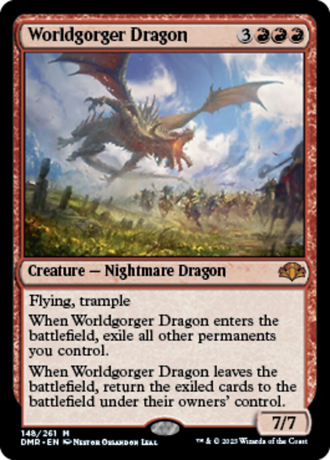 Worldgorger Dragon [Dominaria Remastered] | Tabernacle Games