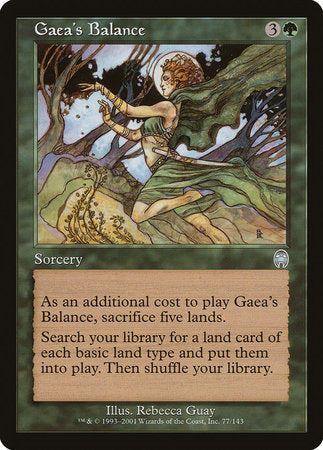 Gaea's Balance [Apocalypse] | Tabernacle Games