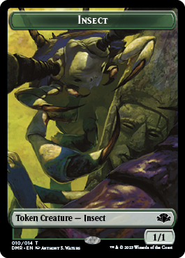 Insect Token [Dominaria Remastered Tokens] | Tabernacle Games