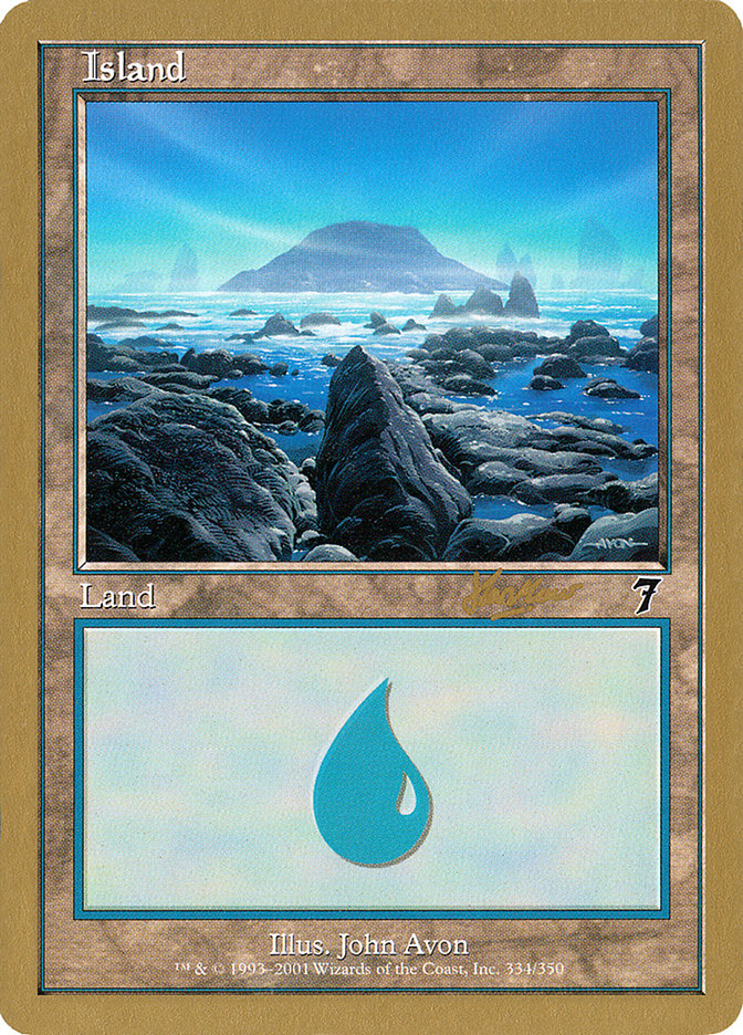 Island (shh334) (Sim Han How) [World Championship Decks 2002] | Tabernacle Games