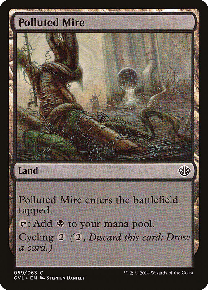 Polluted Mire (Garruk vs. Liliana) [Duel Decks Anthology] | Tabernacle Games