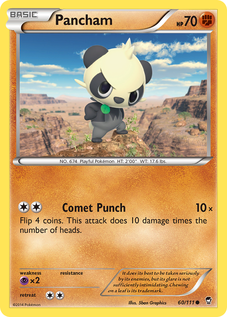 Pancham (60/111) [XY: Furious Fists] | Tabernacle Games