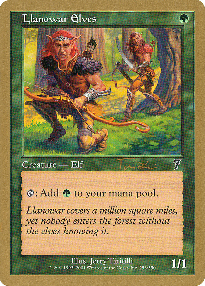Llanowar Elves (Jan Tomcani) [World Championship Decks 2001] | Tabernacle Games