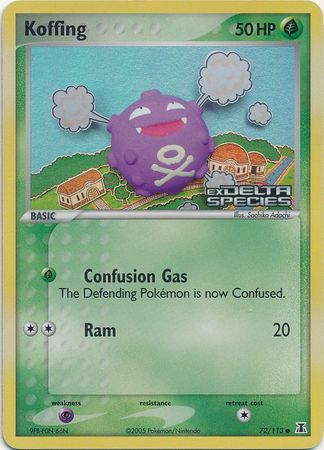 Koffing (72/113) (Stamped) [EX: Delta Species] | Tabernacle Games