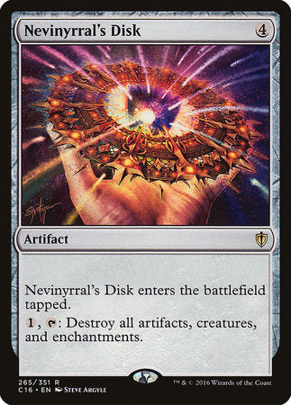 Nevinyrral's Disk [Commander 2016] | Tabernacle Games