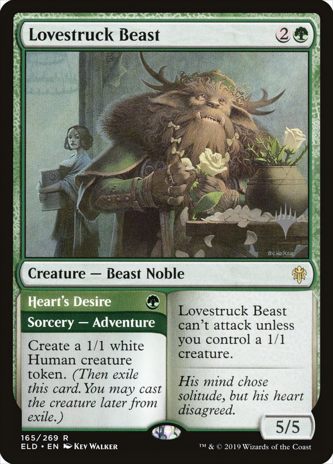 Lovestruck Beast // Heart's Desire (Promo Pack) [Throne of Eldraine Promos] | Tabernacle Games