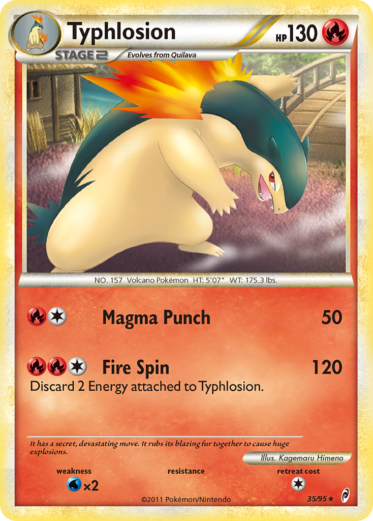 Typhlosion (35/95) [HeartGold & SoulSilver: Call of Legends] | Tabernacle Games