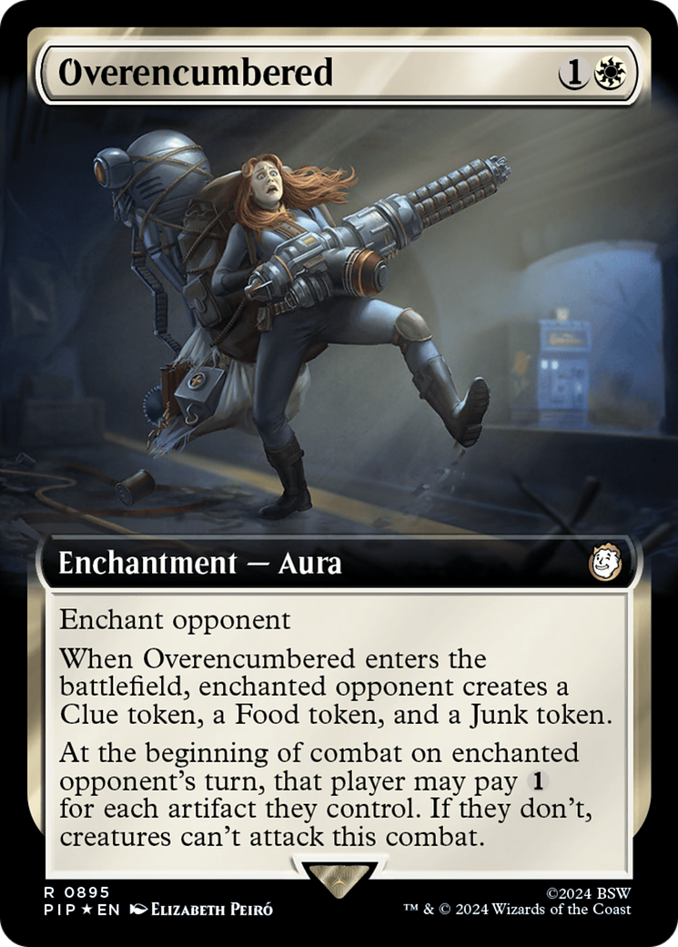 Overencumbered (Extended Art) (Surge Foil) [Fallout] | Tabernacle Games