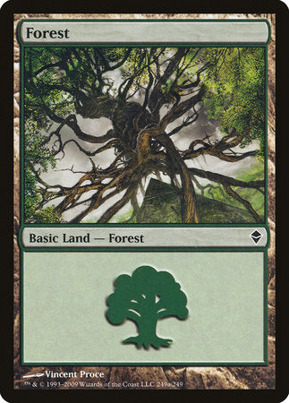 Forest (249a) [Zendikar] | Tabernacle Games