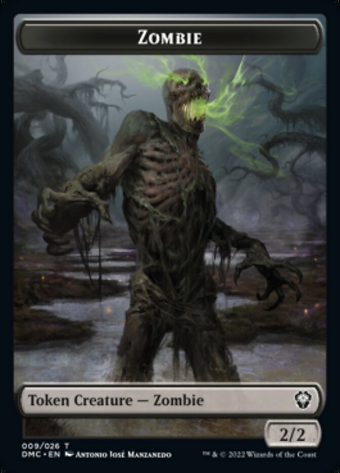 Zombie Token [Dominaria United Commander Tokens] | Tabernacle Games