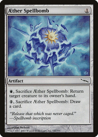 Aether Spellbomb [Mirrodin] | Tabernacle Games