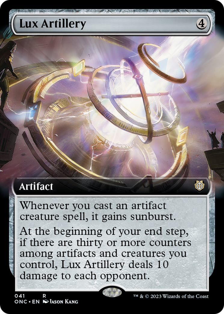 Lux Artillery (Extended Art) [Phyrexia: All Will Be One Commander] | Tabernacle Games