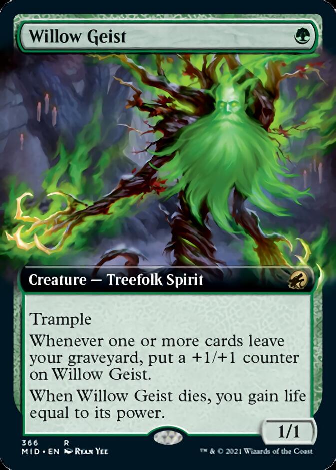 Willow Geist (Extended) [Innistrad: Midnight Hunt] | Tabernacle Games