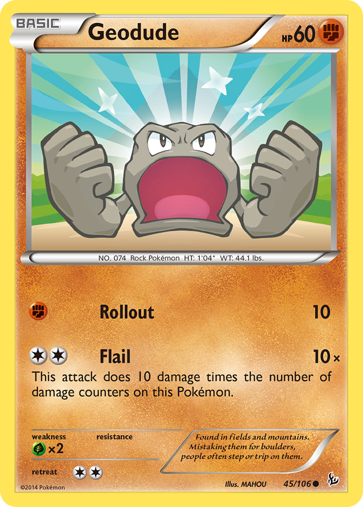 Geodude (45/106) [XY: Flashfire] | Tabernacle Games