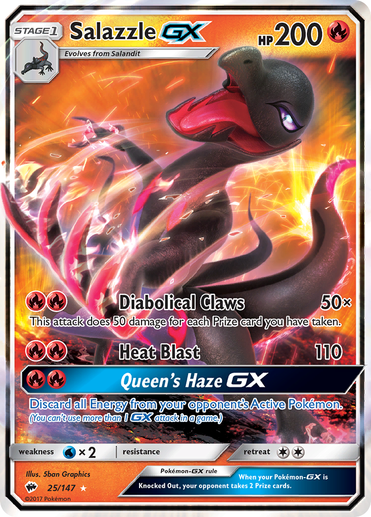 Salazzle GX (25/147) [Sun & Moon: Burning Shadows] | Tabernacle Games