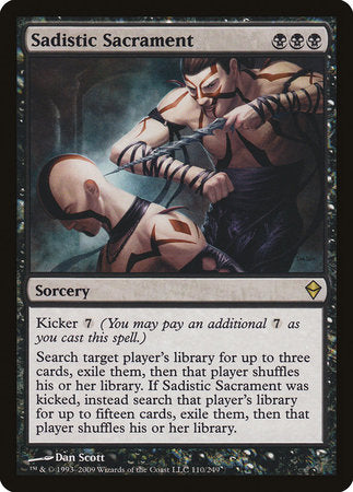 Sadistic Sacrament [Zendikar] | Tabernacle Games