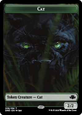 Zombie // Cat (008) Double-Sided Token [Dominaria Remastered Tokens] | Tabernacle Games
