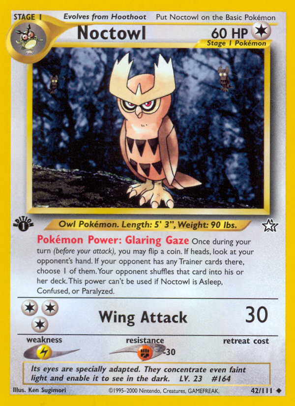 Noctowl (42/111) [Neo Genesis 1st Edition] | Tabernacle Games