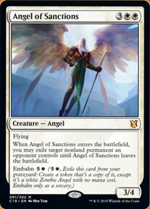 Angel of Sanctions [Commander 2019] | Tabernacle Games