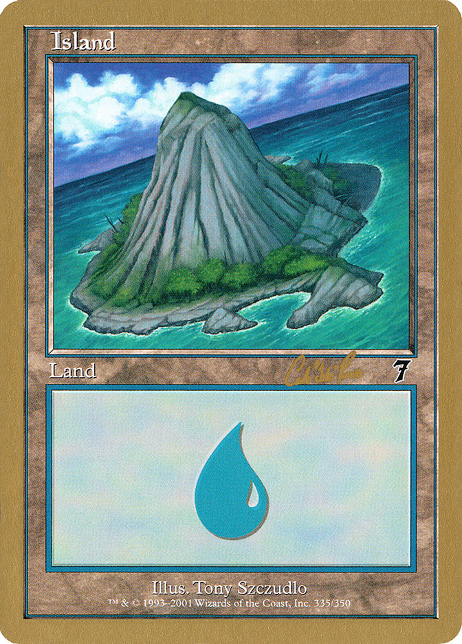 Island (cr335b) (Carlos Romao) [World Championship Decks 2002] | Tabernacle Games