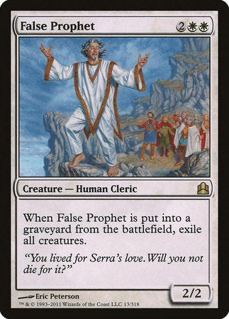 False Prophet [Commander 2011] | Tabernacle Games