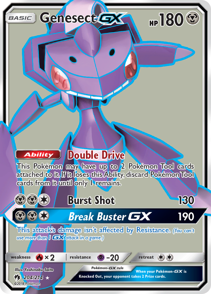 Genesect GX (204/214) [Sun & Moon: Lost Thunder] | Tabernacle Games