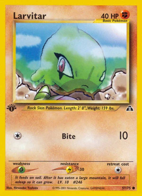 Larvitar (57/75) [Neo Discovery 1st Edition] | Tabernacle Games