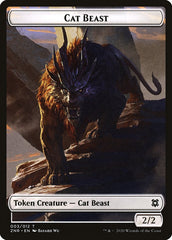 Cat Beast Token [Zendikar Rising] | Tabernacle Games