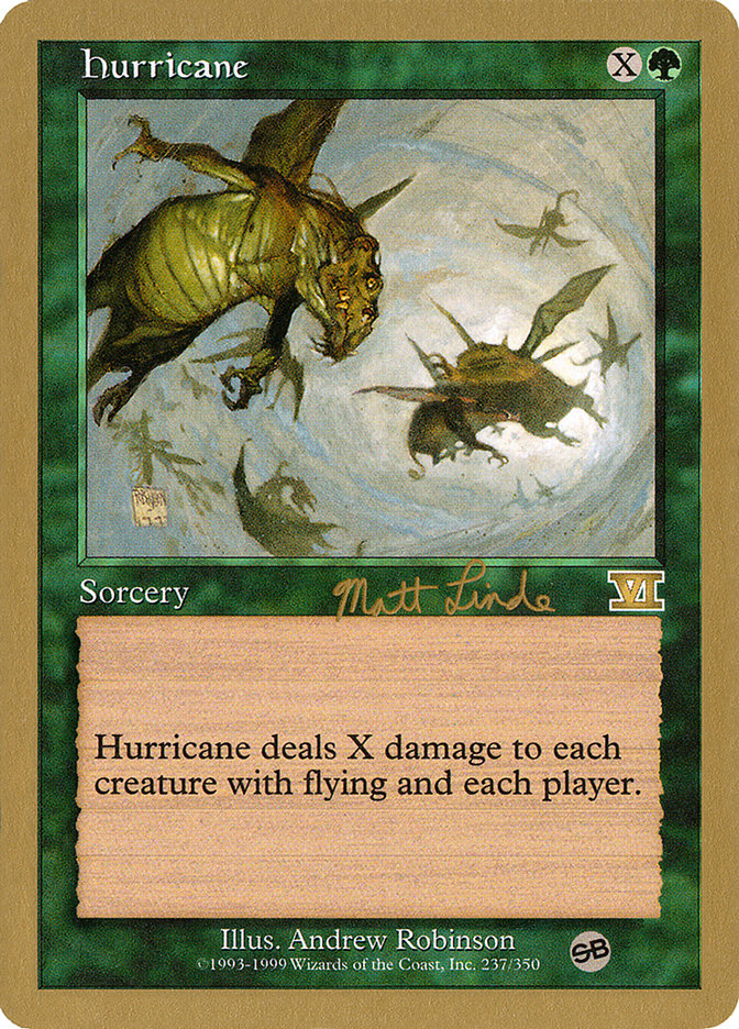 Hurricane (Matt Linde) (SB) [World Championship Decks 1999] | Tabernacle Games
